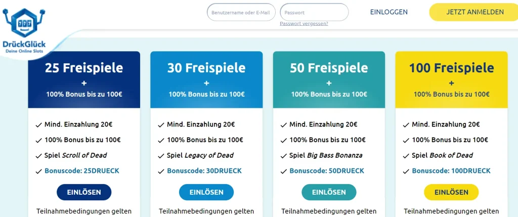 drueckglueck bonus code